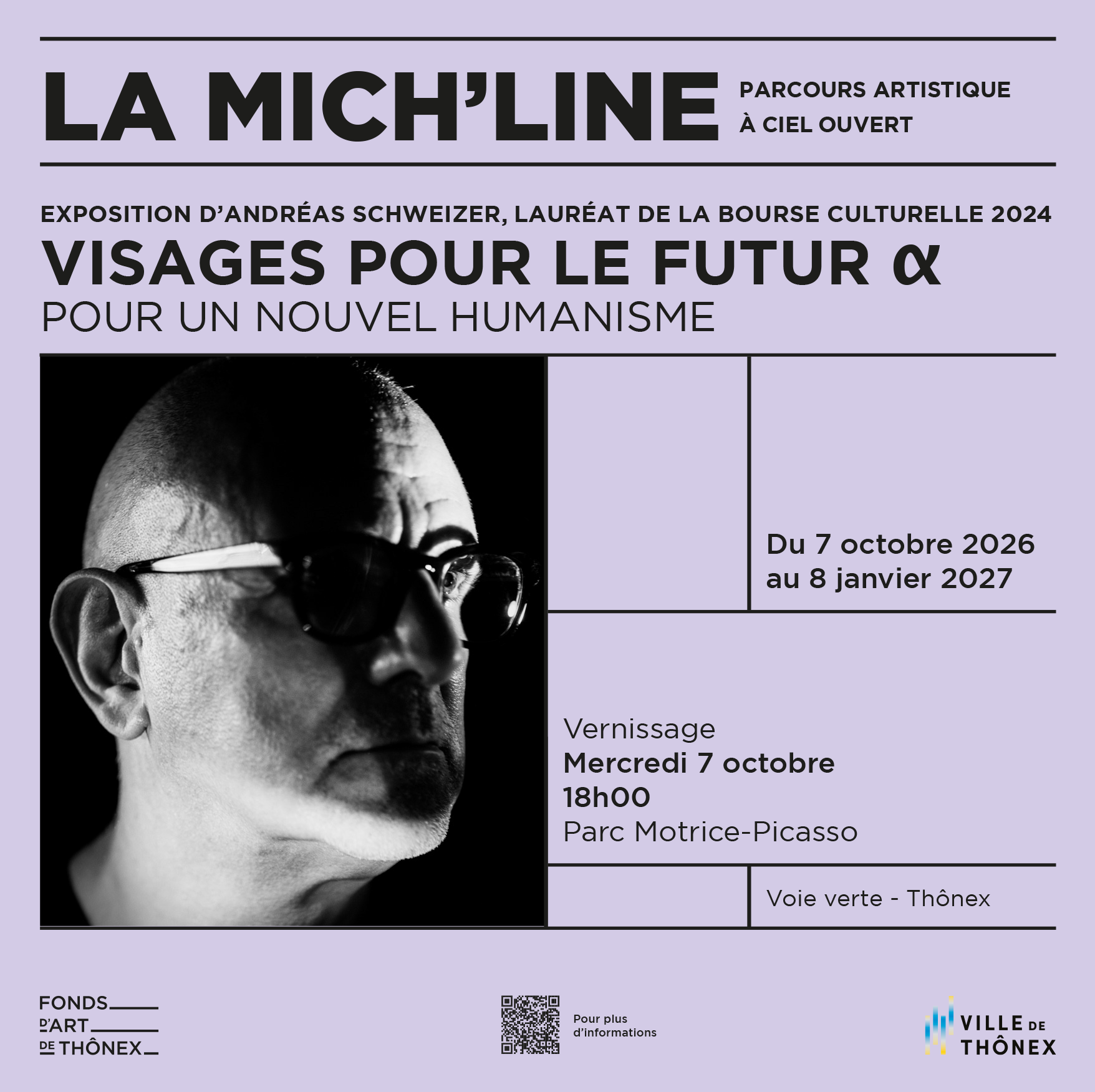 Visages pour le futur - exposition à la Mich'line de Thônex